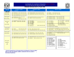 calendario de exámenes ordinarios (ambos turnos) 2015