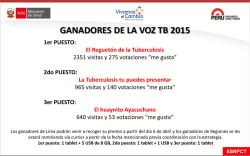 GANADORES DE LA VOZ TB 2015 1er PUESTO
