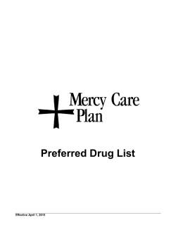 Formulary - Mercy Care Plan