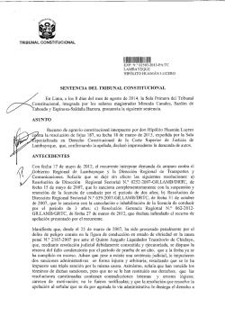 III III II II - Tribunal Constitucional del Perú