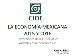 Presentación Raúl Feliz/CIDE Abril 2015