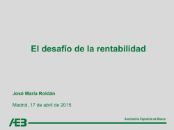 Diapositiva 1 - AEB - Asociación Española de Banca