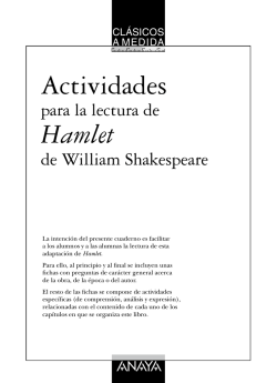 Actividades para la lectura de Hamlet