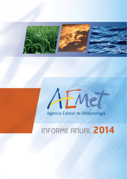 INFORME ANUAL 2014 - Agencia Estatal de Meteorología