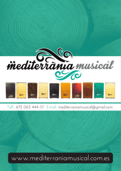 catálogo aquí - Mediterrània Musical