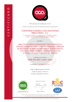 ISO 14001:2004 Sistema de gestión medioambiental de la