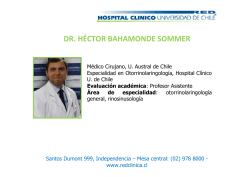 dr. héctor bahamonde sommer - Hospital Clínico Universidad de Chile