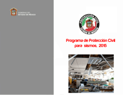 Programa de Protección Civil para sismos, 2015