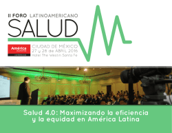 Brochure II Foro Salud 2016