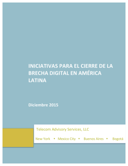 Iniciativas para el cierre de la brecha digital en América Latina