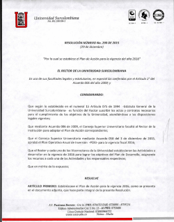 Resolución 290 de 2015 - Universidad Surcolombiana