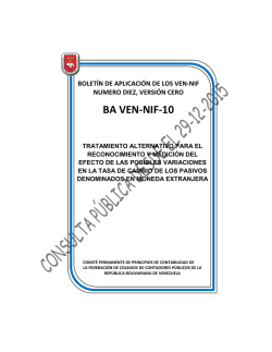 BA VEN-NIF 10, Version 00 - Federación de Colegios de