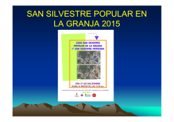 SAN SILVESTRE POPULAR EN LA GRANJA 2015