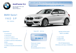 Ofertas disponibles BMW