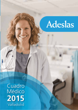 Cuadro Médico Privado Valladolid 2015