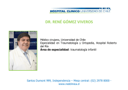 DR. RENÉ GÓMEZ VIVEROS - Hospital Clínico de la Universidad