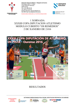 resultados - Federación Galega de Atletismo