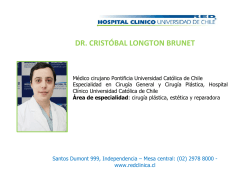 DR. CRISTÓBAL LONGTON BRUNET - Hospital Clínico de la