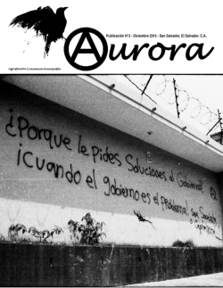 Revista Anarquista Aurora NÂ°2 - Agrupación Conciencia Anarquista