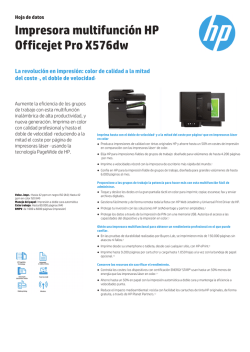 Impresora multifunción HP Officejet Pro X576dw