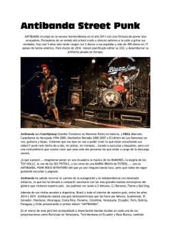 Antibanda Street Punk- Gacetilla General COMPLETA
