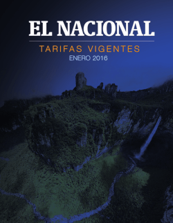 Tarifas - El Nacional