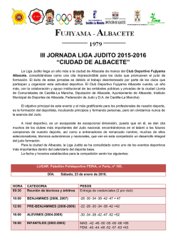 Circular III Jornada Liga Judito – Albacete 23-01