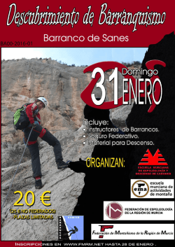 BA00-2016-01 Descubrimiento de Barranquismo