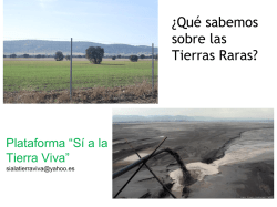 Dossier 1 Tierras Raras - Asociación de Amigos del Campo de Montiel