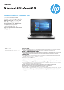PC Notebook HP ProBook 640 G2