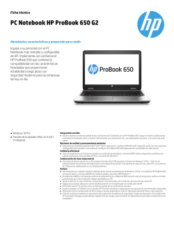 PC Notebook HP ProBook 650 G2