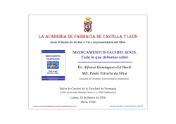 Invitación en archivo PDF - Academia de Farmacia de Castilla y León