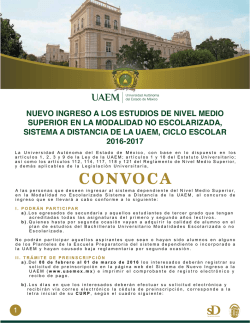 convoca - dep uaemex - Universidad Autónoma del Estado de México
