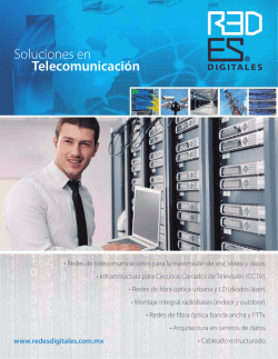 Presentación de servicios  - Soluciones en Telecomunicación