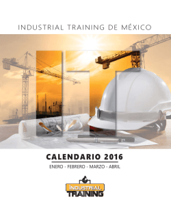 agenda _2016A - Industrial Training