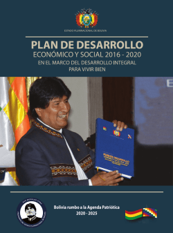 Cartilla N°1 PDES - Ministerio de Planificación del Desarrollo