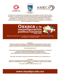 Oaxaca y la reconfiguración política nacional (2006-2016)