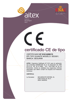 Certificado CE de tipo