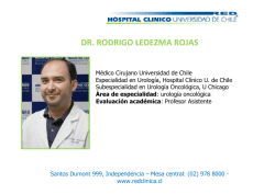 dr. rodrigo ledezma rojas - Hospital Clínico Universidad de Chile