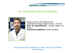 dr. alejandro mercado campero - Hospital Clínico Universidad de