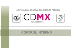 Control Interno - Contraloría CDMX