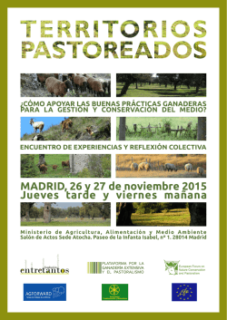 MADRID, 26 y 27 de noviembre 2015 Jueves tarde y viernes mañana