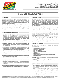 Aceite ATF Tipo DEXRON® II