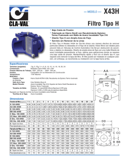 Filtro Tipo H X43H - Cla-Val