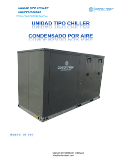UNIDAD TIPO CHILLER CHCPV13120XB3