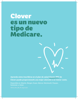Clover es un nuevo tipo de Medicare.