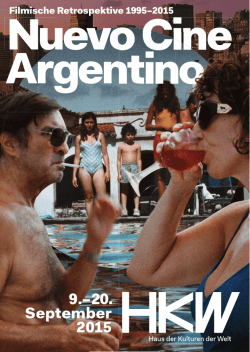 Nuevo Cine Argentino - Haus der Kulturen der Welt