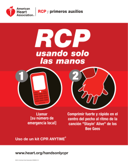 RCP usando solo las manos - CPR