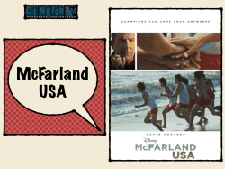 McFarland cine Forum