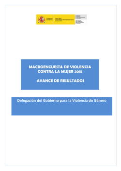 Macroencuesta de Violencia contra la Mujer 2015